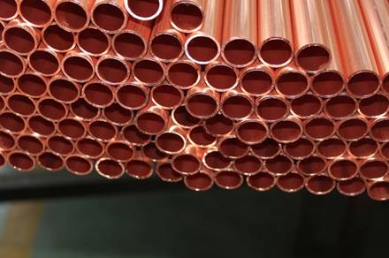 Straight copper tube picture
