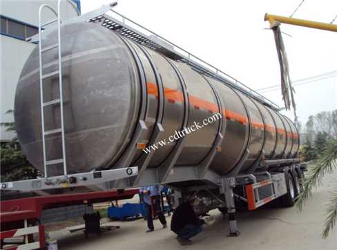 Triple Axles 42000 Liters Fuel Crude Oil Diesel Tank Tanker Semi Trailer For Sale