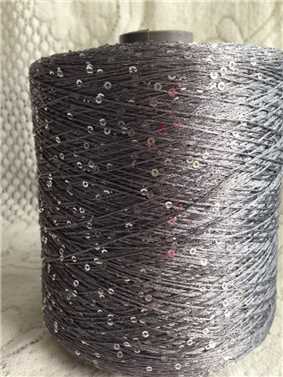100% Acrylic Sequin Knitting Yarn Fancy Yarn Sequins Yarn