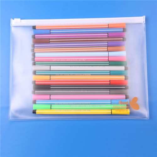 Printing PVC Custom Document Plastic Bags with Slide Zipper Lock