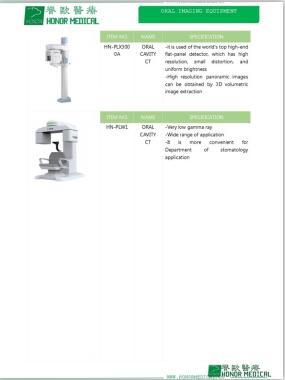 ORAL CAVITY  CT ORAL IMAGING EQUIPMENT