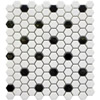 Hexagon bathroom porcelain mosaic tile
