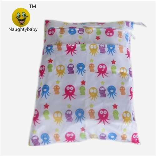 Baby Best Printed Double Pocket Chevron Baby Diapers Wet Bags