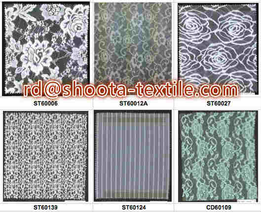 Chinese flower pattern lace fabric factory