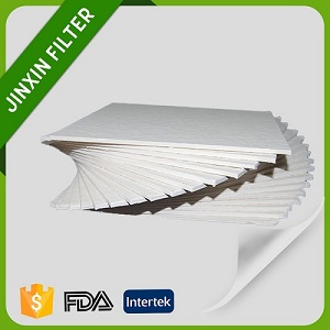 Food grade filter paperboard used in beverage and wine