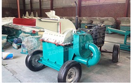 Wood chipping machine picture