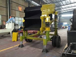 Movable 3 Layer Vibrating Screen picture