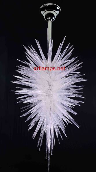 Blown Art Glass Chandelier Crystal Glass chandelier