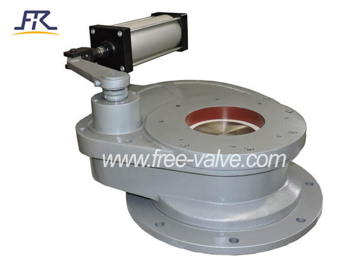 Ceramic Swing Disc charging gate Valve for fly ash system picture