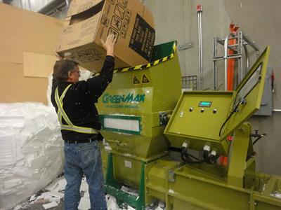 Styrofoam recycling compactor GREENMAX APOLO C200 picture