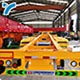 3 axles skeleton container semi truck trailer