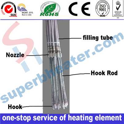 Spare Parts For China LFS FUTAI TONGLI FEIHONG Type Tubular Heaters Heating Tube Filling Machines