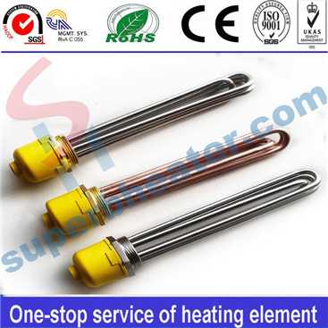 Industrial Screw Plug Bendable Flanged Immersion Tubular Heaters flange Heating Elements