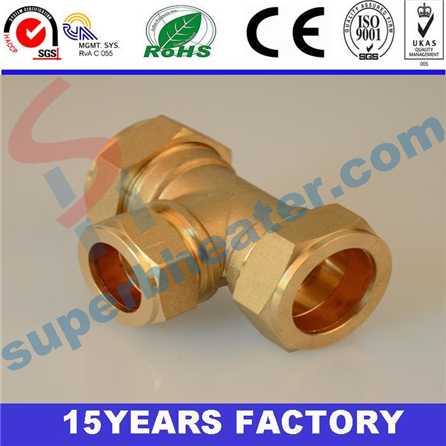 Copper Reducing Tee For Solar Energy Parts,copper Fittings