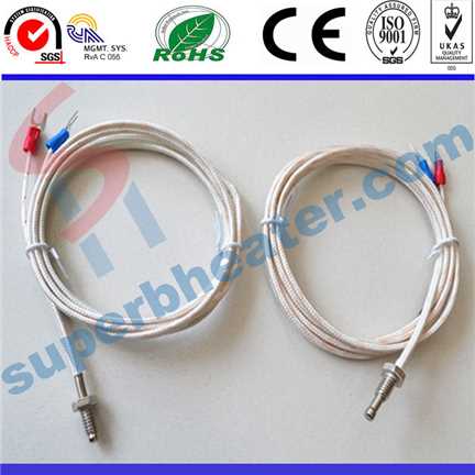 Glass Fiber Thread Screws K Type E Screws Thermocouple M6 / M5 / M8 Threads