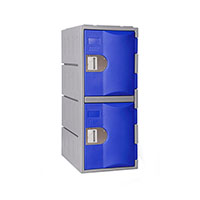 Heavy Duty Plastic Locker T-H385L/2: HD, Strong HDPE, 2 or 4