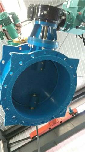 Electric butterfly valve flange