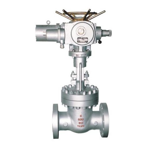 2 Way Multi-Turn Electrical Control Double Flanged (RF/RTJ) Carbon Steel WCB Rising Stem Gate Valve