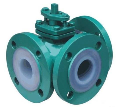 Manual 3-Way Multi-Port Floating Ball Valves Fully Lined With PTFE, FEP, PFA, PVDF