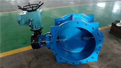 Double flange eccentric butterfly valves