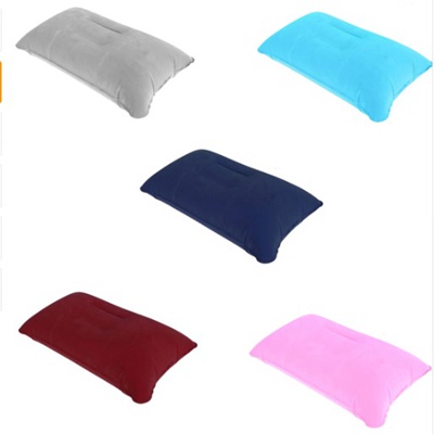 Portable Pillow Travel Air Cushion Inflatable Double Sided F