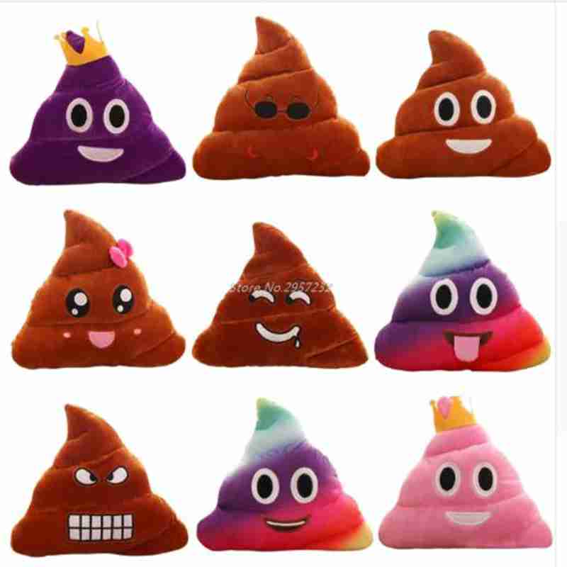 Poop Poo Family Emoji Emoticon Pillow  Stuffed Plush Toy Sof