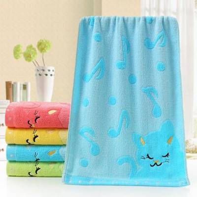 DIDIHOU 4 Color Musical Notes Small Towel Bamboo Fiber Music