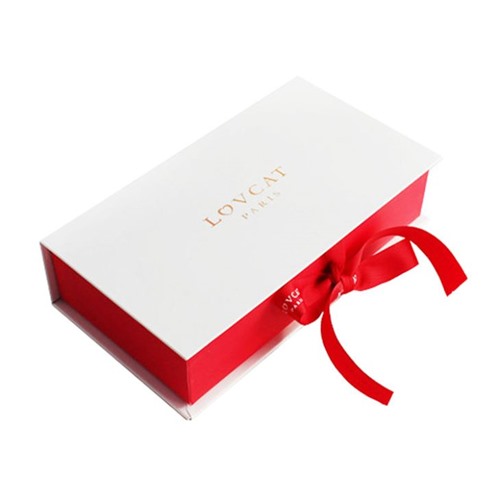 Top Premium Ribbon Closured Cardboard Box For Perfume Beauty Packaging