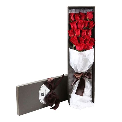 Handmade Long Rectangle Rigid Cardboard Flower Bouquet Delivery Boxes,Flowers In A Box Delivery