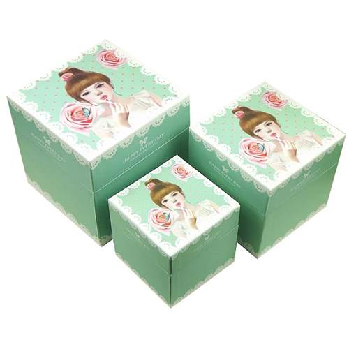 Square Shaped Small Customized Gift Box Design Full Color Printed Cute Boxes for Gifts