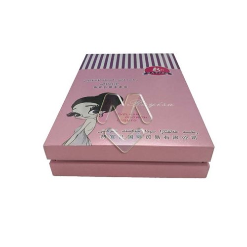 Fancy Cardboard Cream EVA Insert Paper Gift Boxes With Lids For Eyelash Liquid