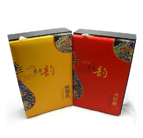 Luxury High End Lid Sponge Padded Cardboard Tea Gift Box Packaging, Tea Chest Box