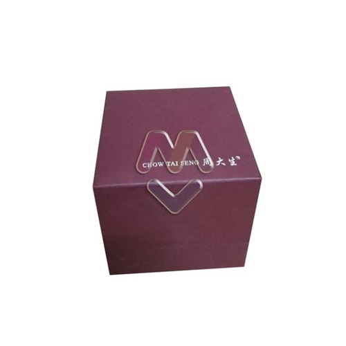 Dark Red Soft Touch Paper Small Ear Stud Jewellery Box,Jewelry Box For Earrings Only