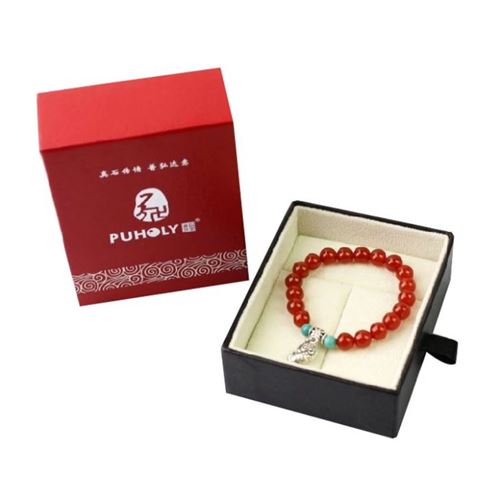 Elegant Slide Pull Out Cardboard Bracelet Box Jewelry Storage Packaging Box
