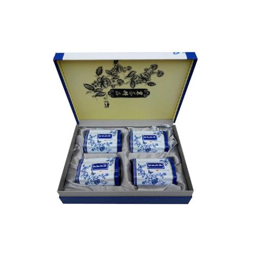 Chinese Style Blue And White Printed Magnetic Flip-Open Tea Packaging, Food Organizer Storage Boxes