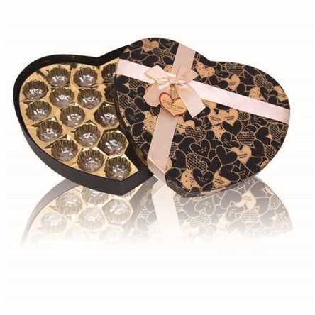 Fancy Paper Heart Shape Chocolate Box Packaging,Christmas Chocolate Box Gift Packs