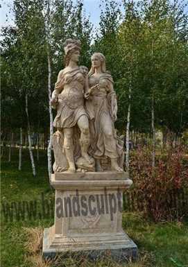 Giant Bronze Elegant Figure Statue As Landscape Gardeners Ornament