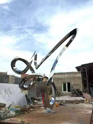 Modern And Glossy Various Of Shape Stainless Steel Sculptures