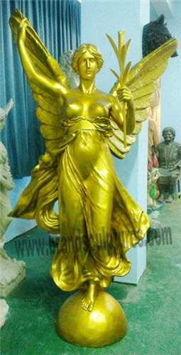 Big Bronze Golden Figure Statue For Garden Ornament