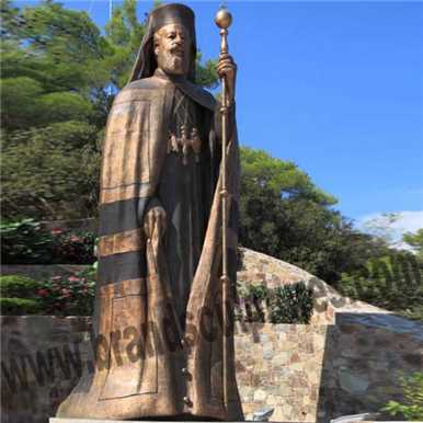 Outer Bronze Sacred Godfather Statue For Garden Decoration