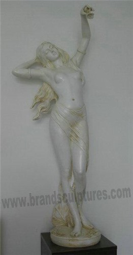 Giant Fiberglass Naked Figure Sculpture As Indoor Decoration