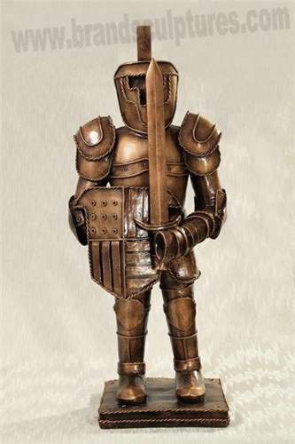 Giant Impressive Knight Fiberglass Statues As Park Decoration