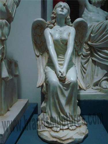 Home Garden Design Cute Fiberglass Angel Figure Statues