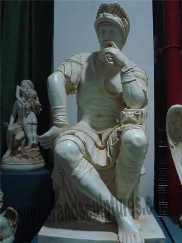 Front Garden Design Handsome Fiberglass Figure Statues