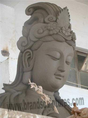 Majestic And Modern Home Buddha Head Bronze Fairy Statues