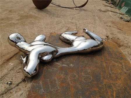 Outdoor Stainless Steel Polish Contemporary Art Sculpture