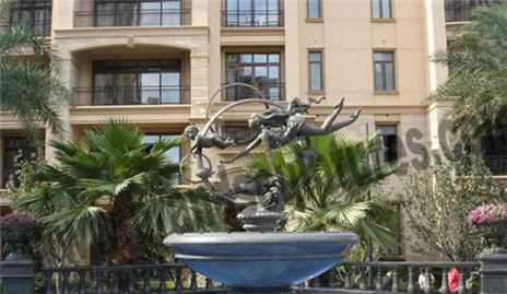 Outdoor Western Angels Copper Figurines As Yard Fountains