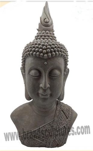Amazing Head Buddha Art Bronze Sculpture For Temple Decor