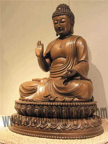 Seated Shakyamuni Bronze Outdoor Buddha Statue For Temple Decor
