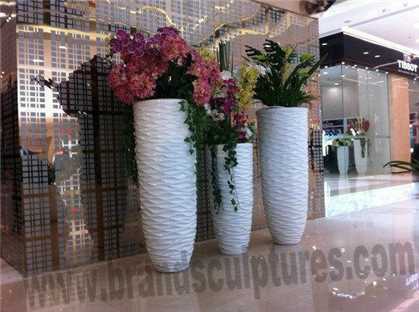 Large Art Fiberglass Vases Sculptures As Home Ornament